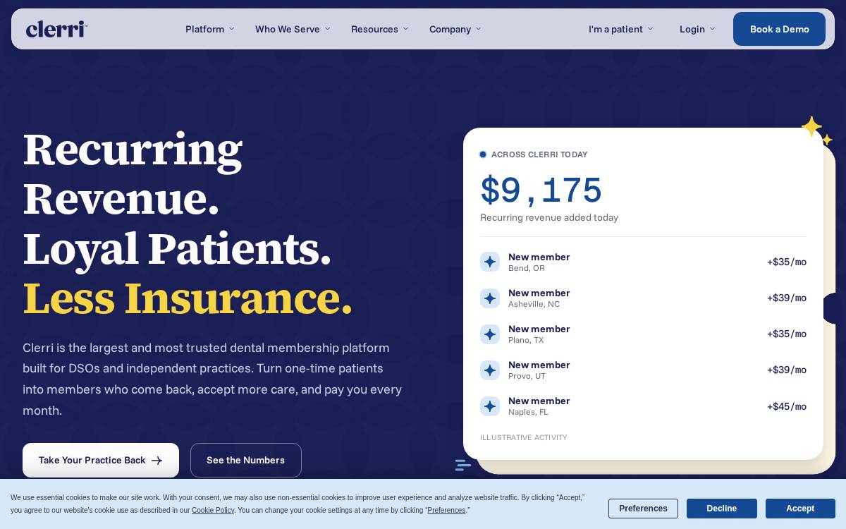 Membersy website preview