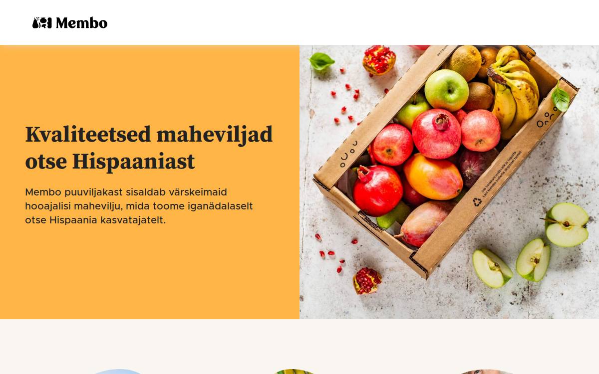 Membo website preview