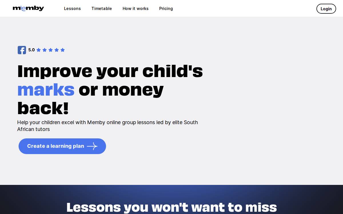 Memby website preview