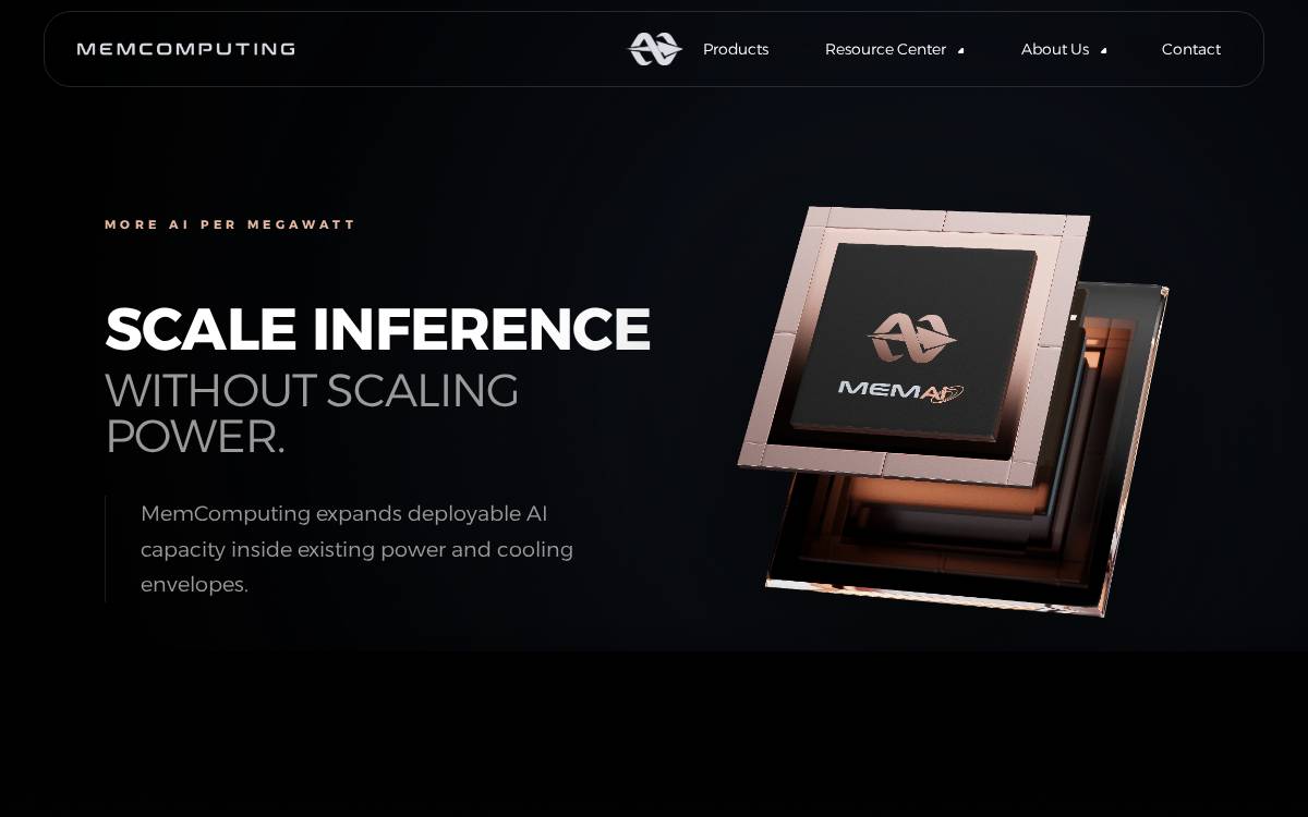 Memcpu website preview