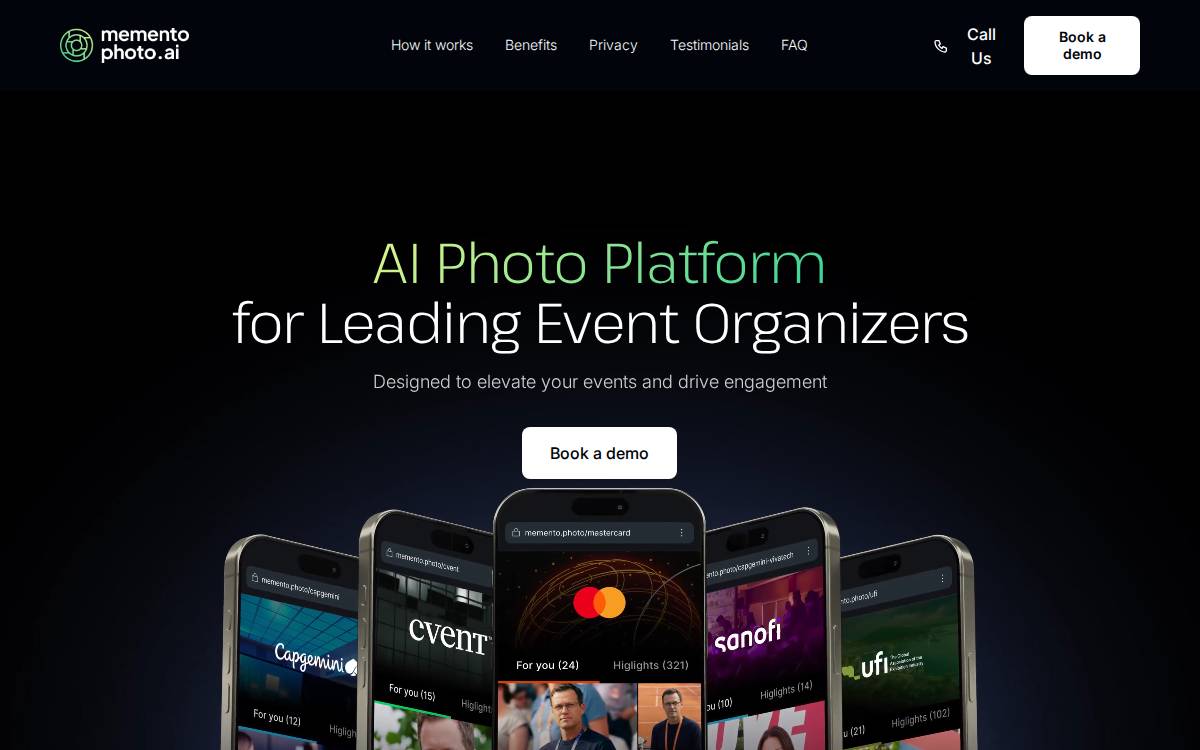 Memento website preview