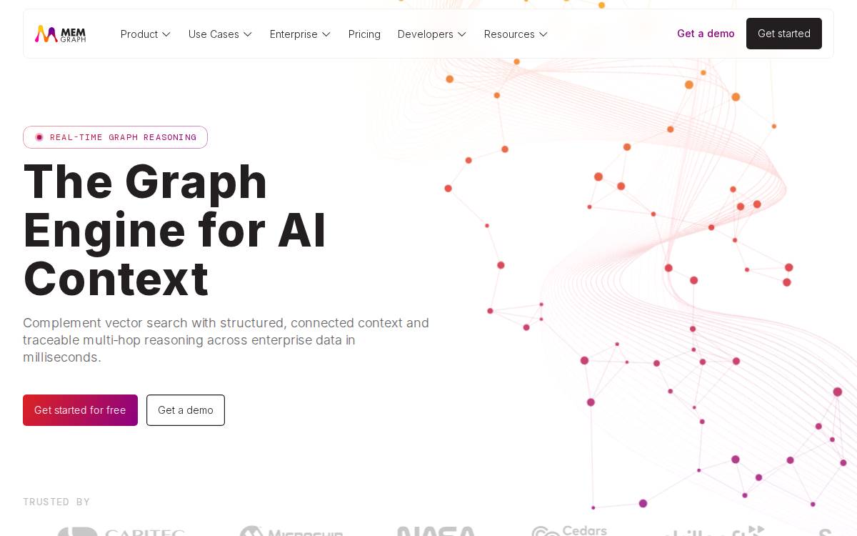 Memgraph website preview