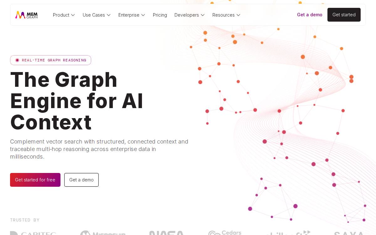 Memgraph website preview