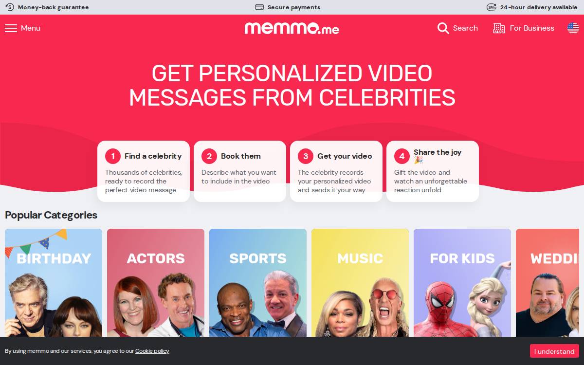 Memmo website preview
