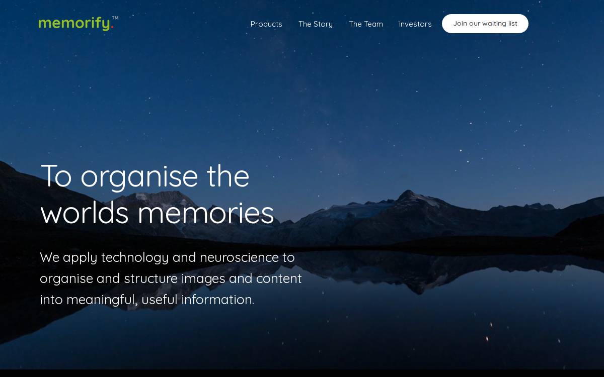 Memorifytech website preview