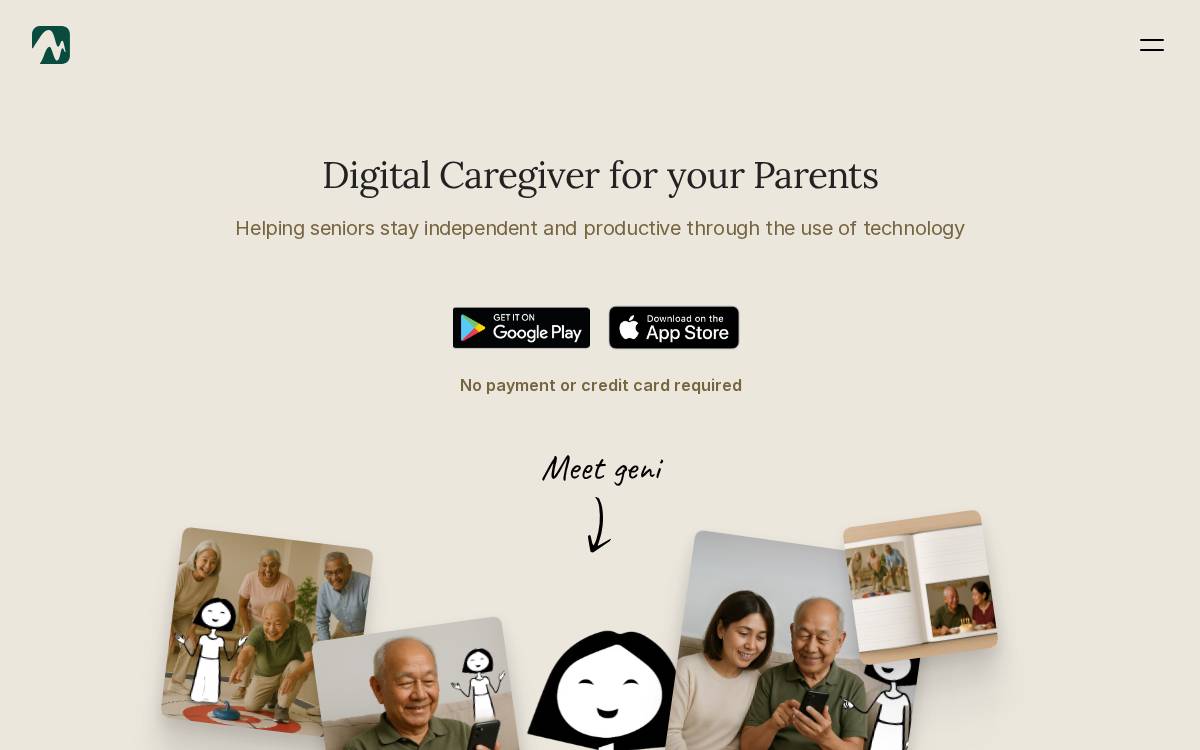 Memory Lane website preview