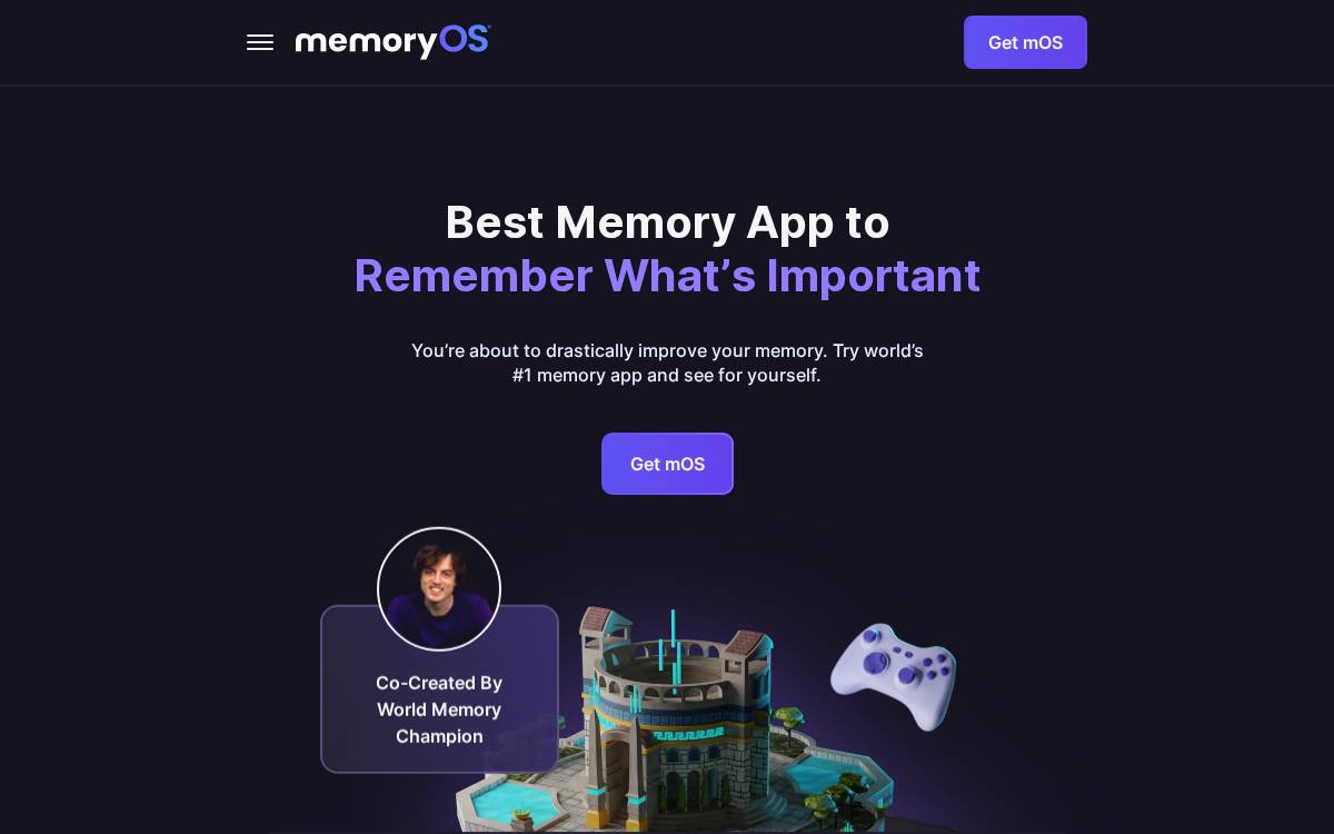 memory-os website preview