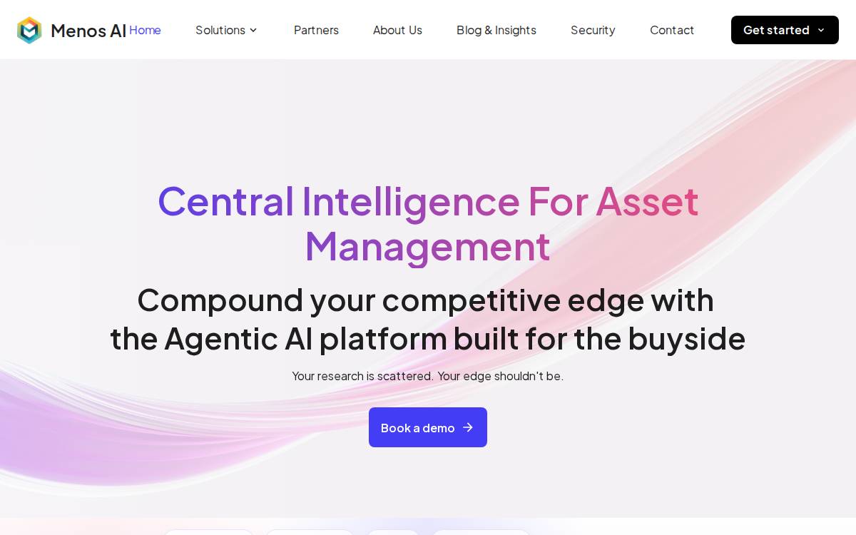 Menos Ai website preview