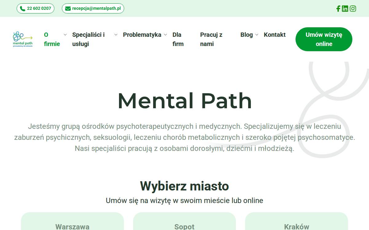 MentalPath website preview
