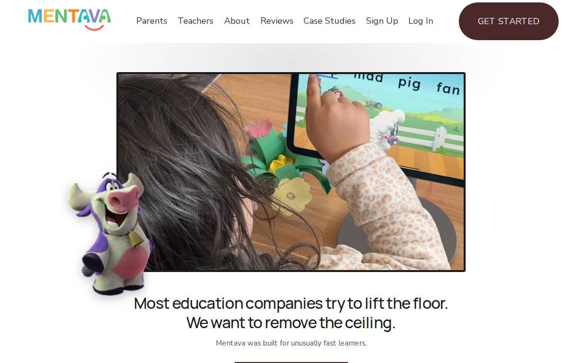 Mentava website preview