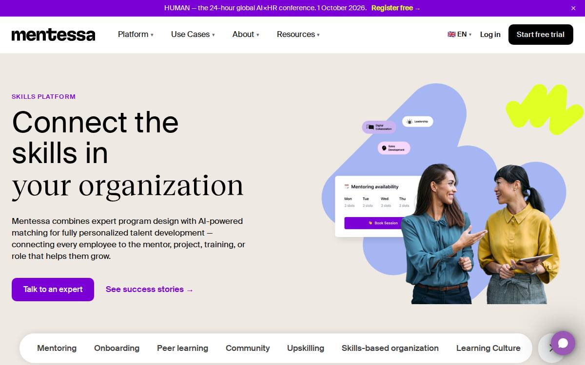 Mentessa website preview