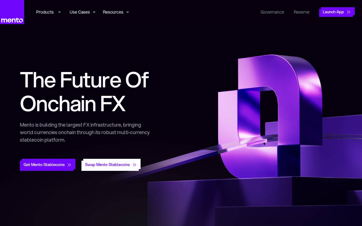 Mento website preview