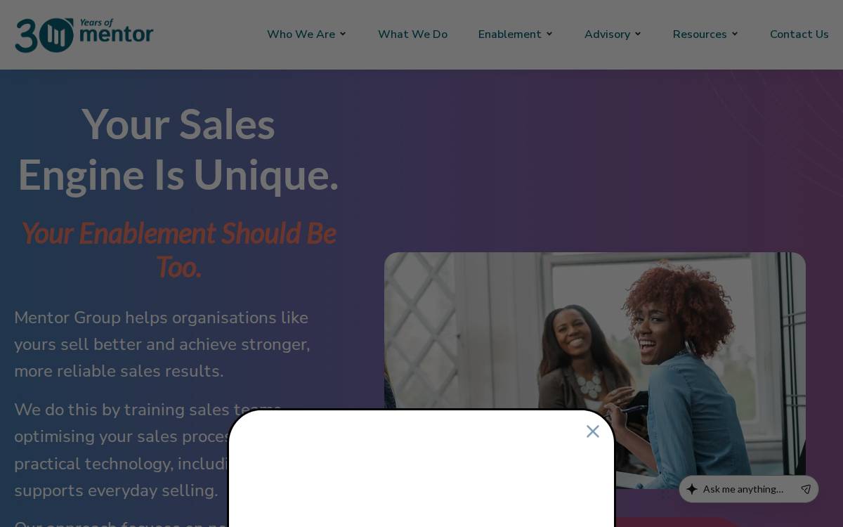 Mentor Group website preview
