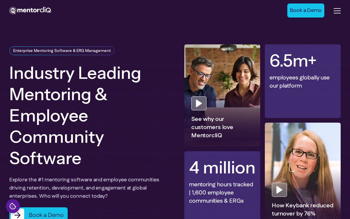 Mentorcliq website preview