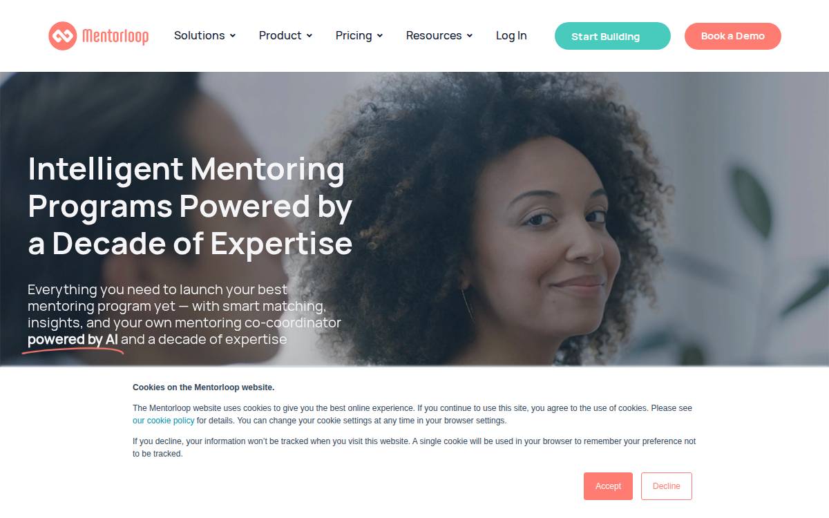 Mentorloop website preview
