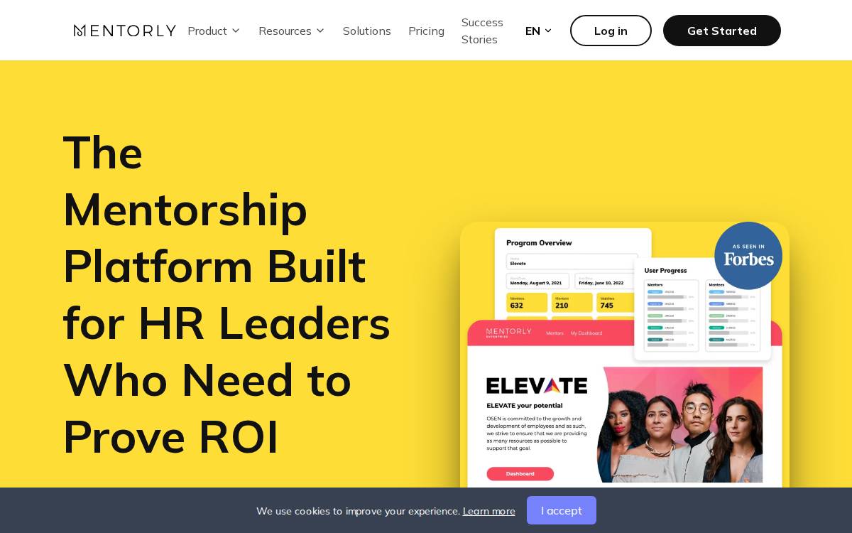 Mentorly website preview