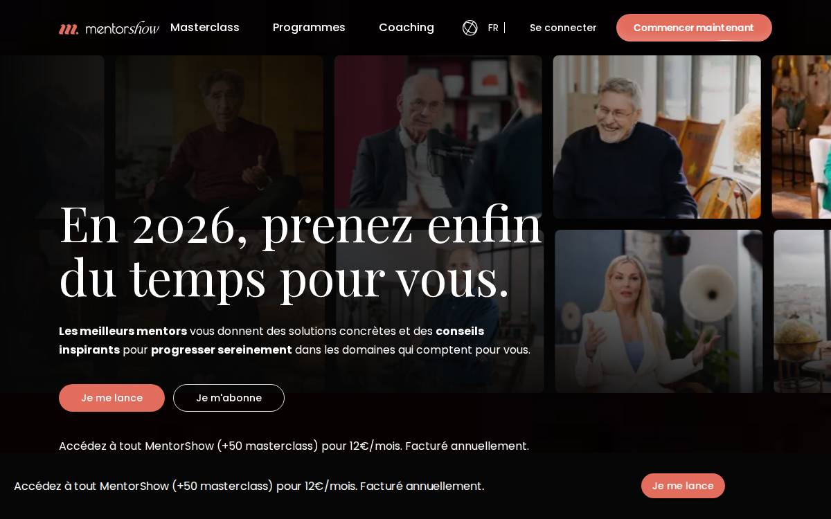 MentorShow website preview