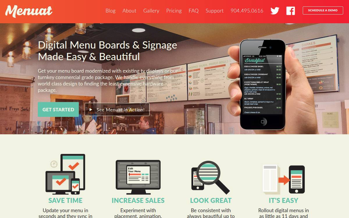 Menuat website preview