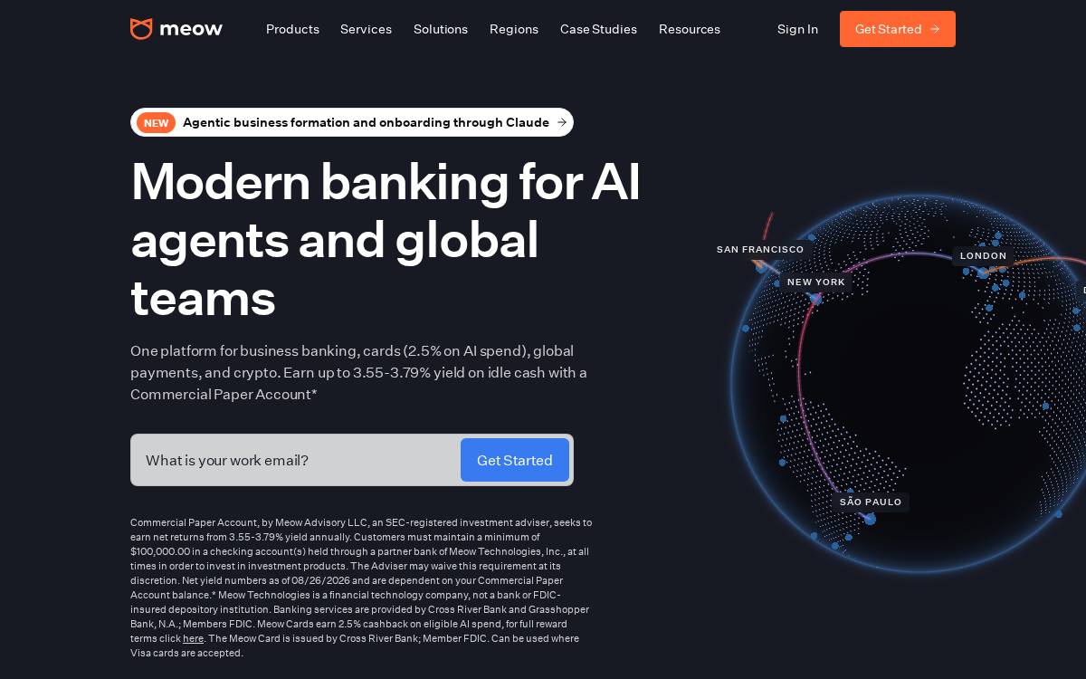 Meow website preview
