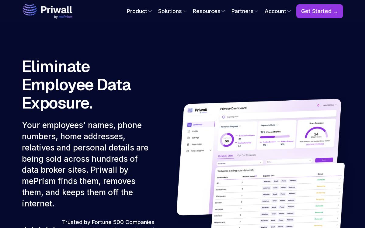 mePrism website preview