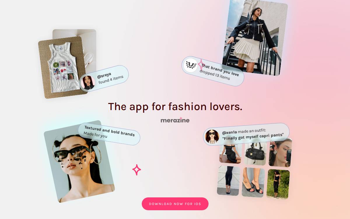 Merazine website preview