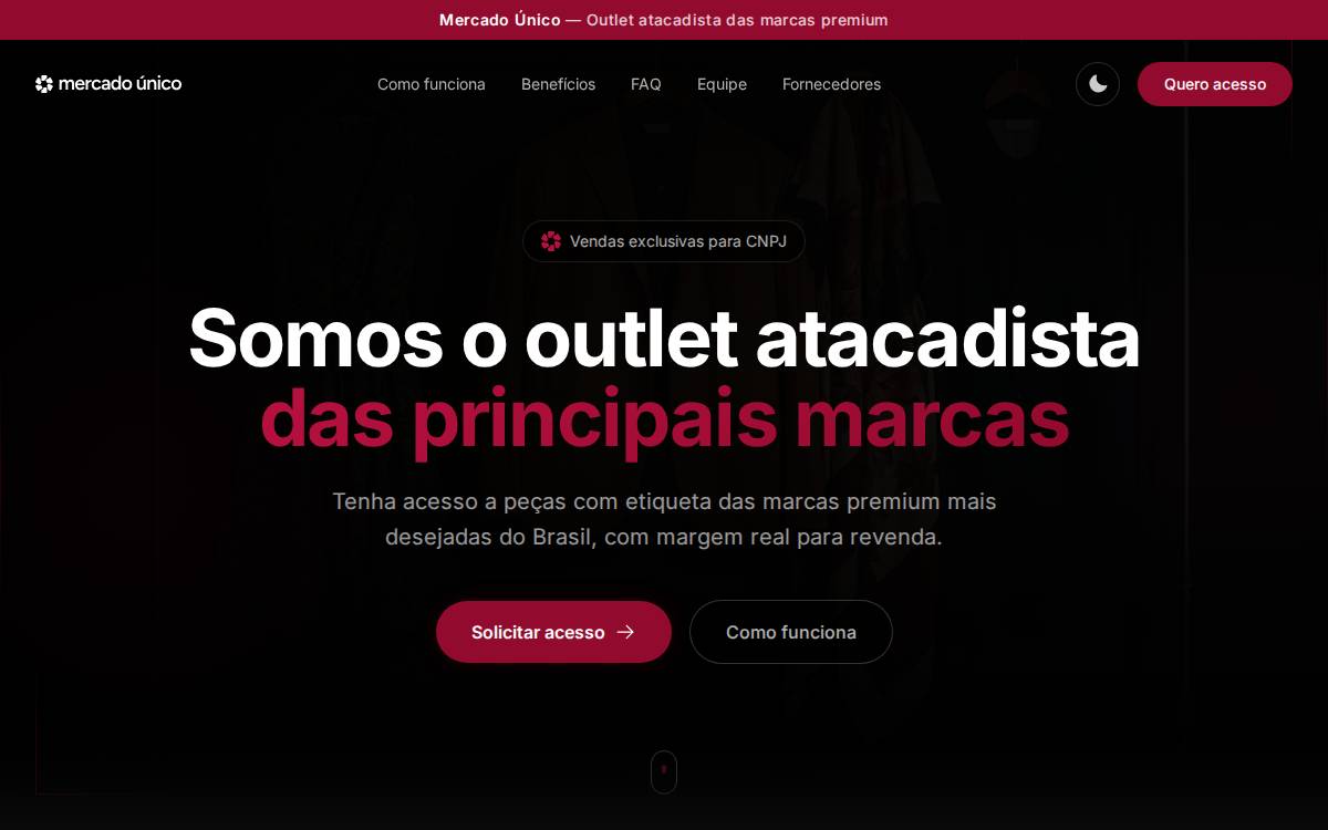 Mercadounico website preview