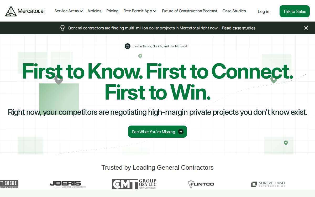 Mercator website preview