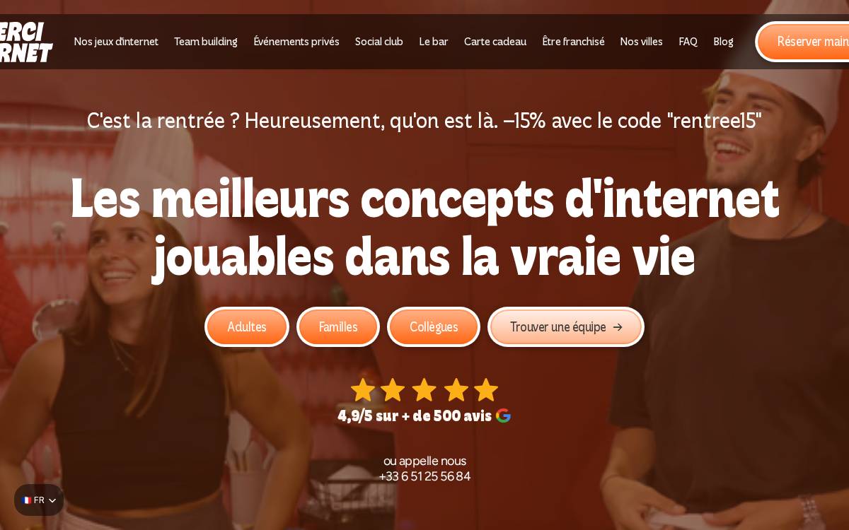 Merciinternet website preview