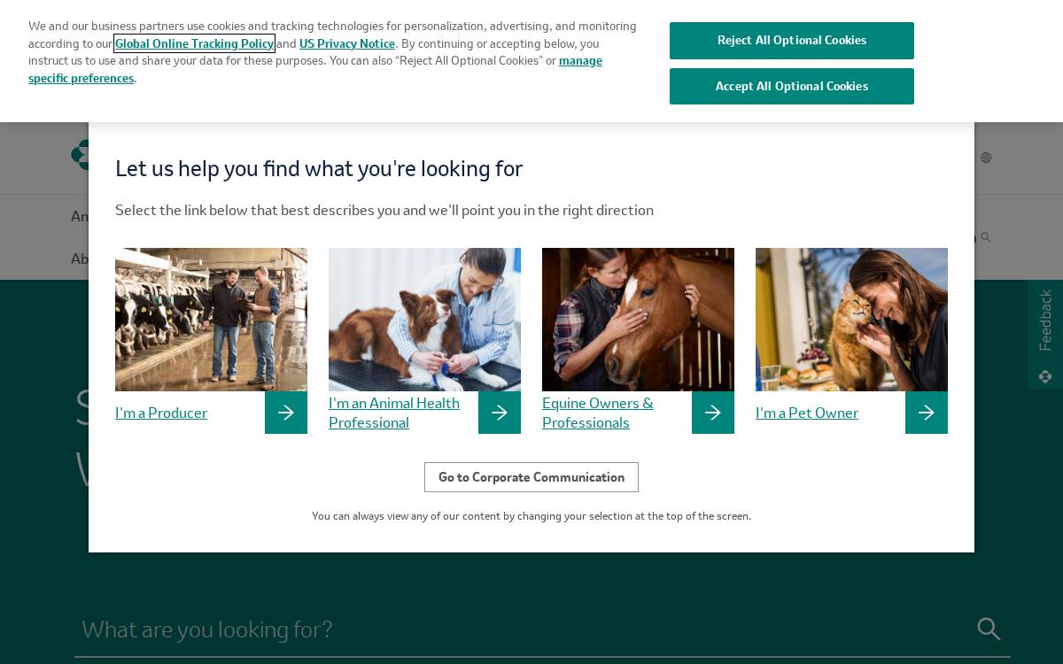 Merck Animal Health Usa website preview
