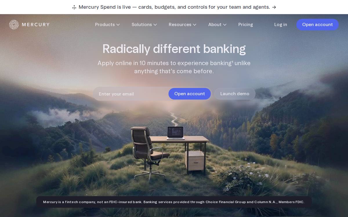 Mercury website preview