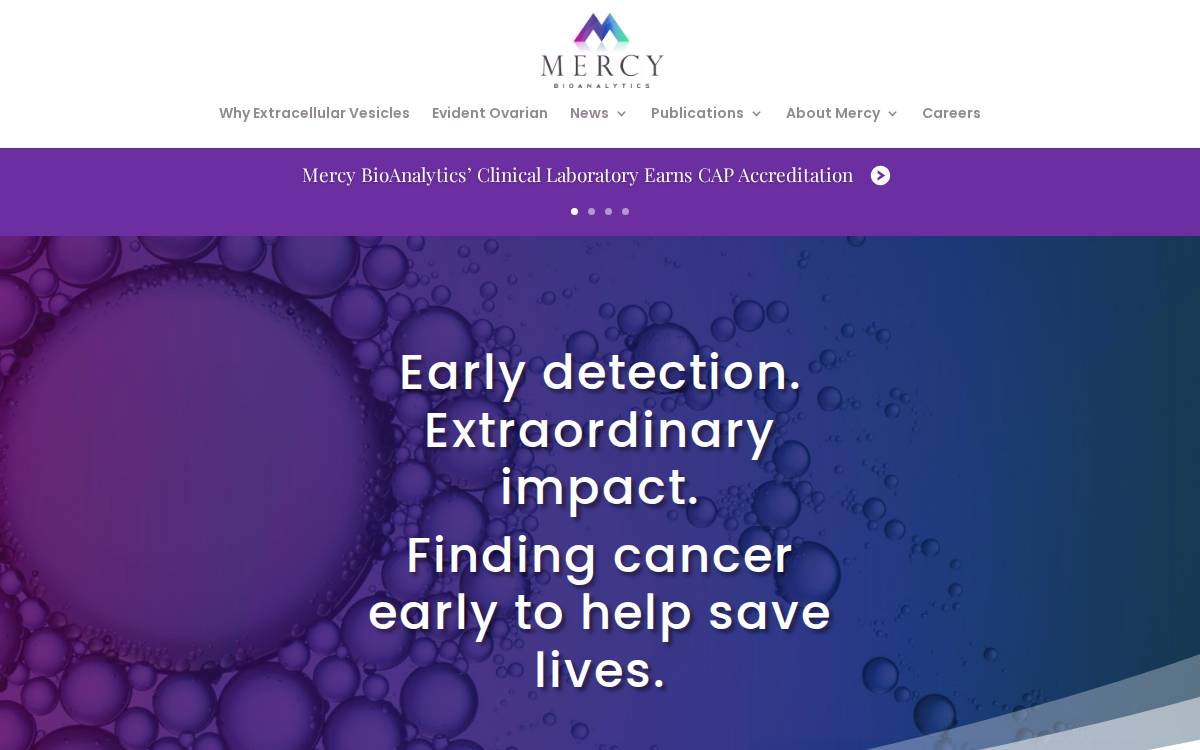 Mercy BioAnalytics website preview