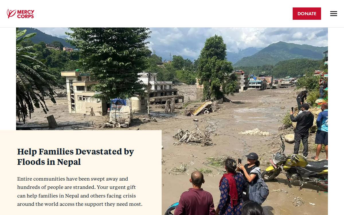 Mercy Corps Ventures website preview