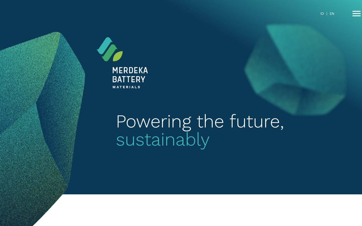 Merdeka Battery Materials website preview