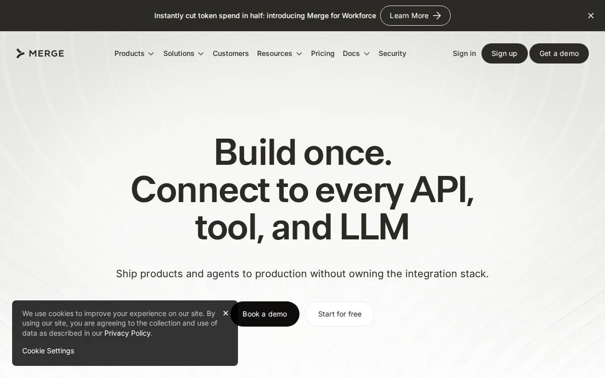Merge website preview