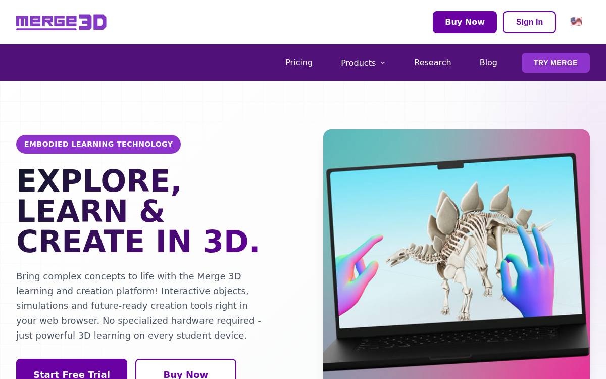Merge EDU website preview
