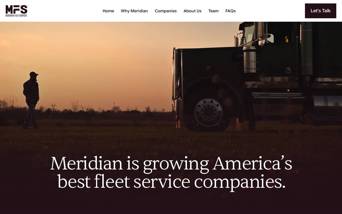 Meridianfleetservices website preview