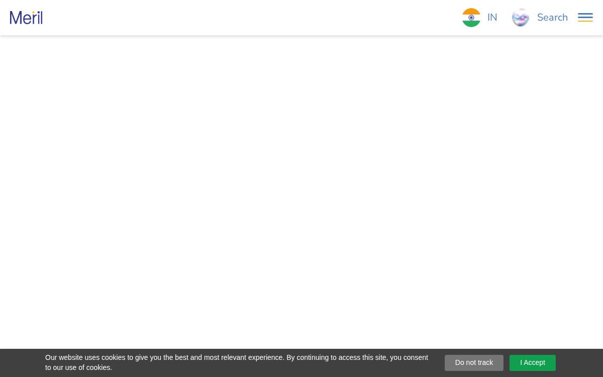Meril website preview