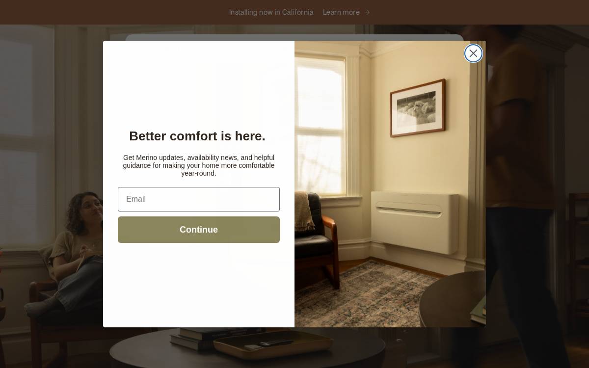 Merino website preview