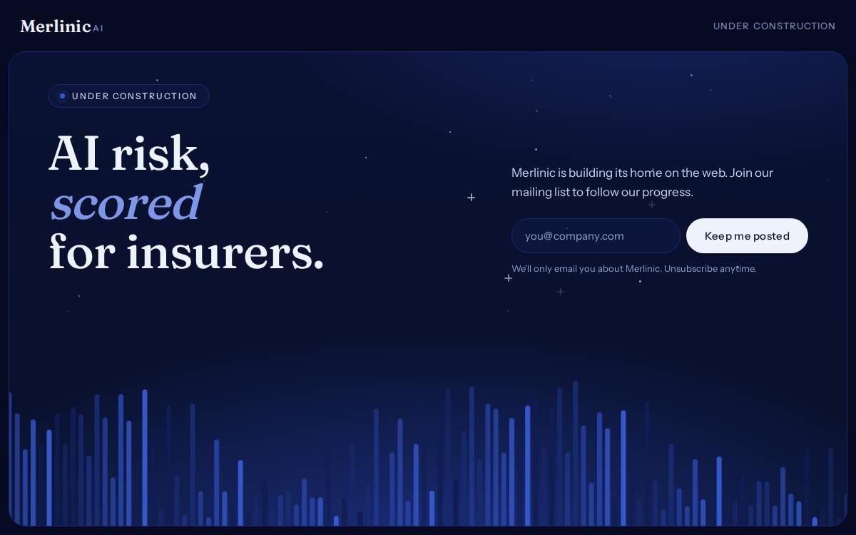 MerlinicAI website preview