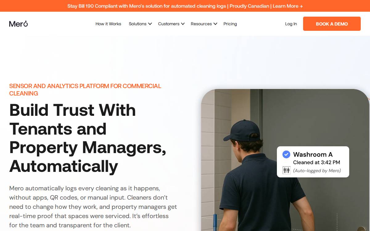 Mero website preview
