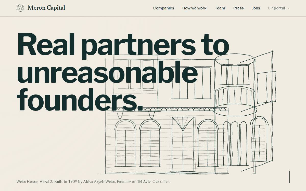 Meron website preview