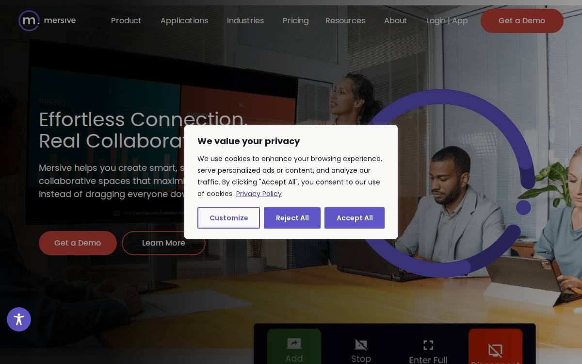 Mersive website preview