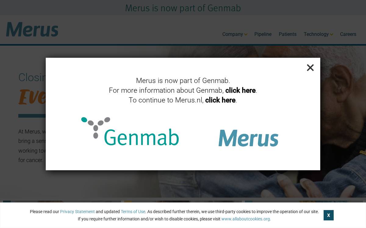 Merus website preview
