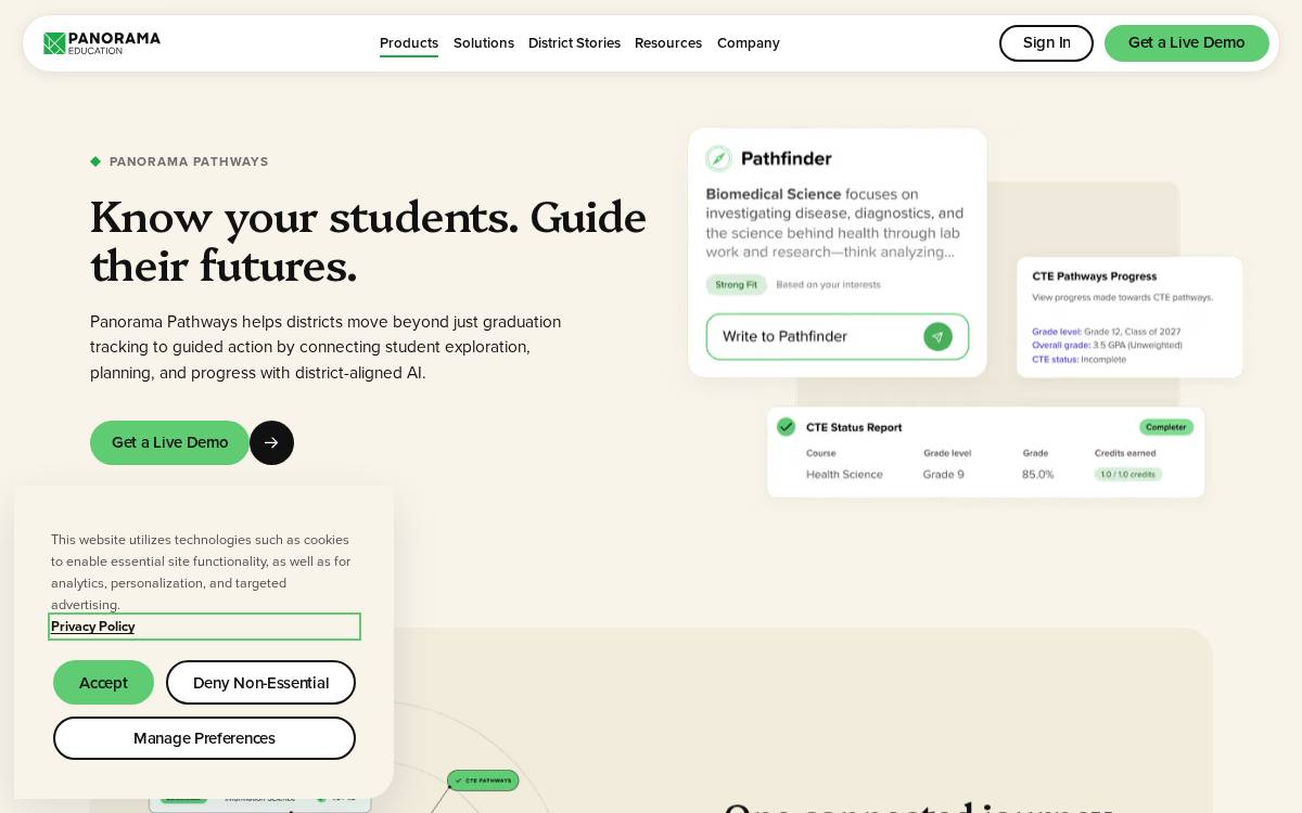 Mesa website preview
