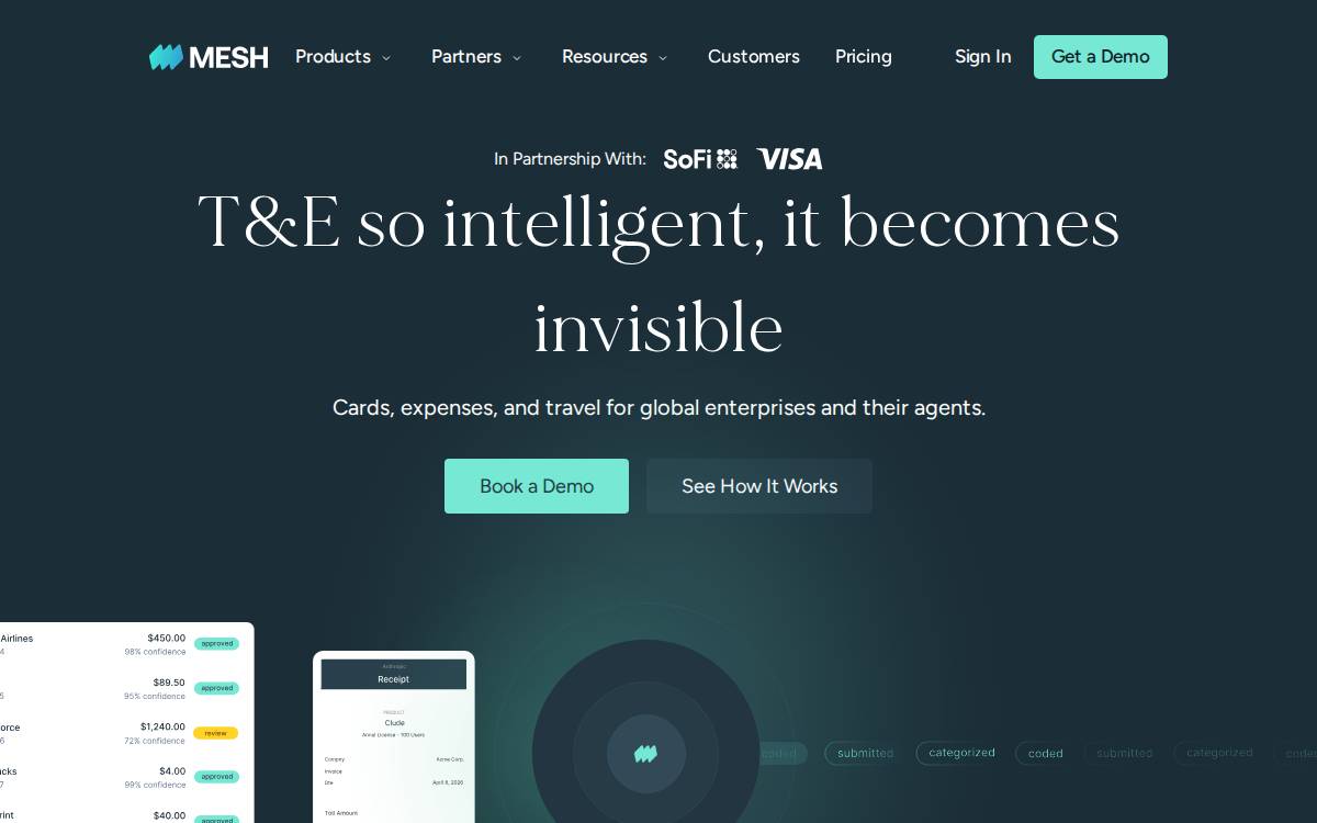 Mesh website preview