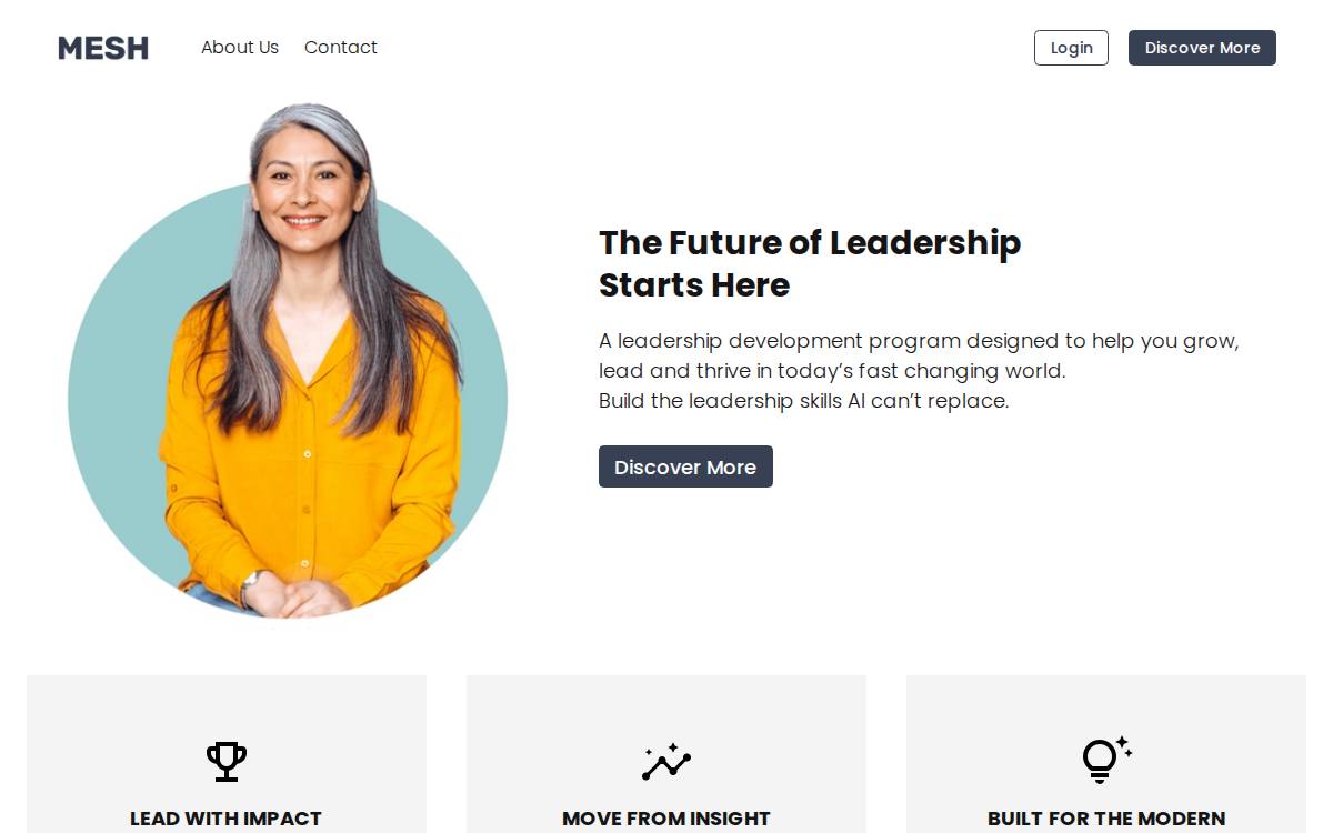 MESH website preview