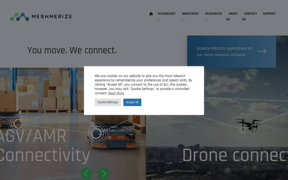 Meshmerize website preview