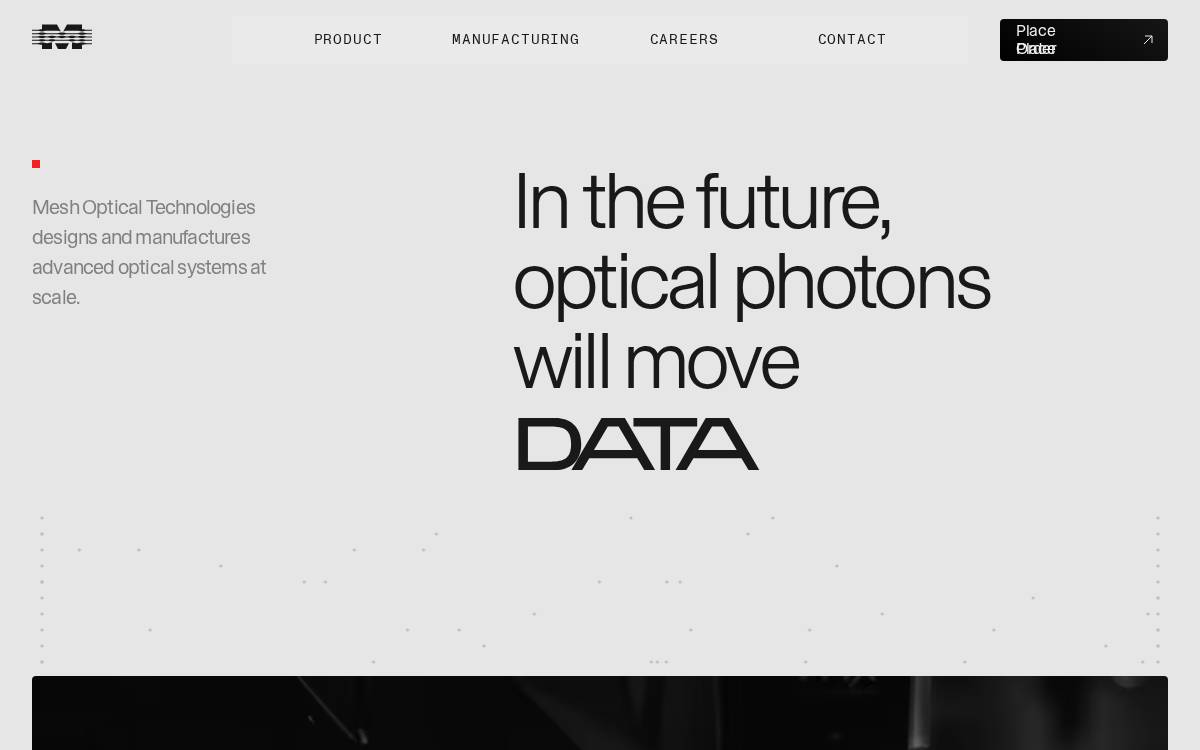 Meshoptical website preview