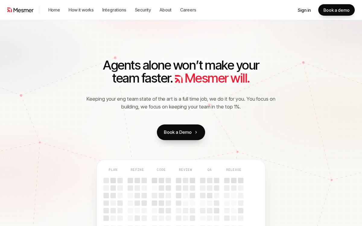 Mesmer website preview