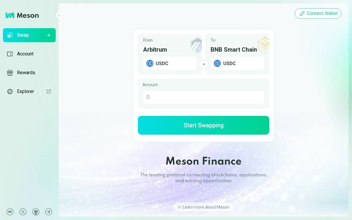 Meson website preview